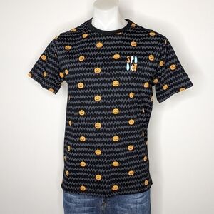✨3/$15 NWT Denim & Flower black orange Halloween spooky pumpkin tshirt M